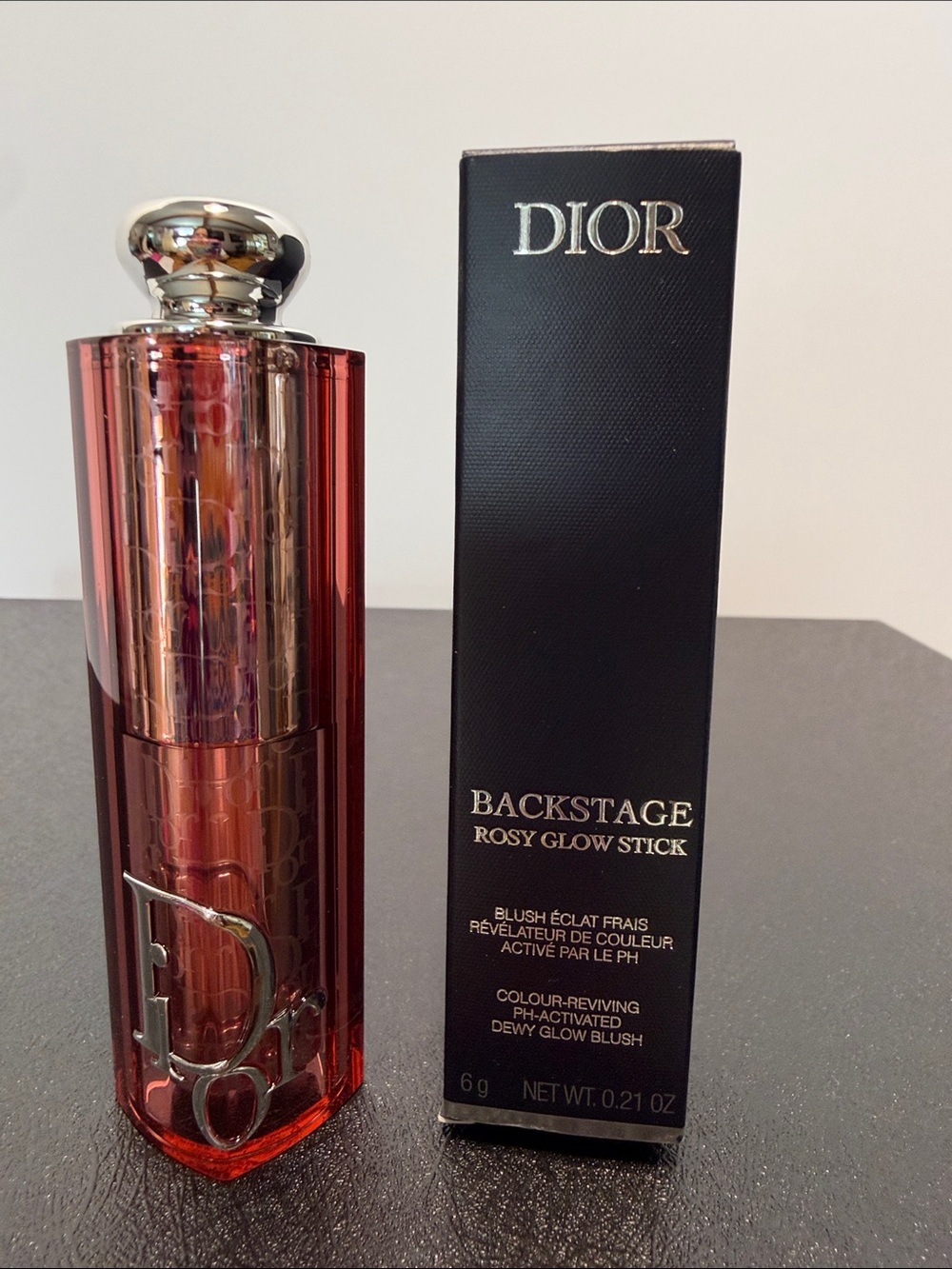 Dior Backstage Rosy Glow Stick — Rose Metallic Tube 109 goji blush
